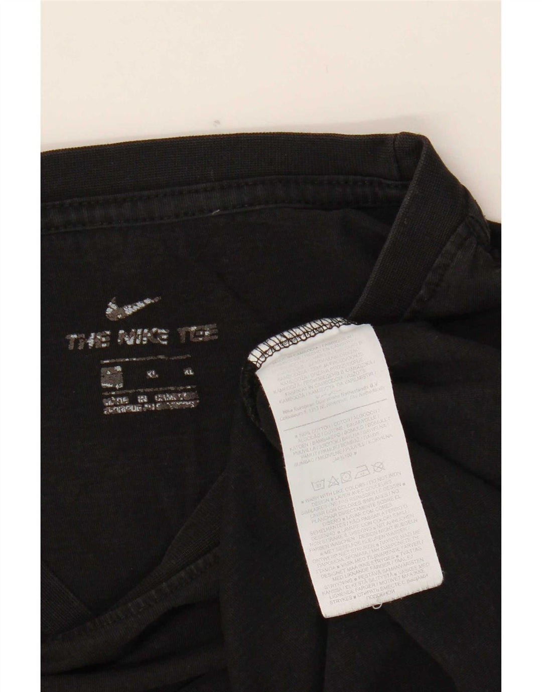 Camiseta masculina Nike grande algodão preto