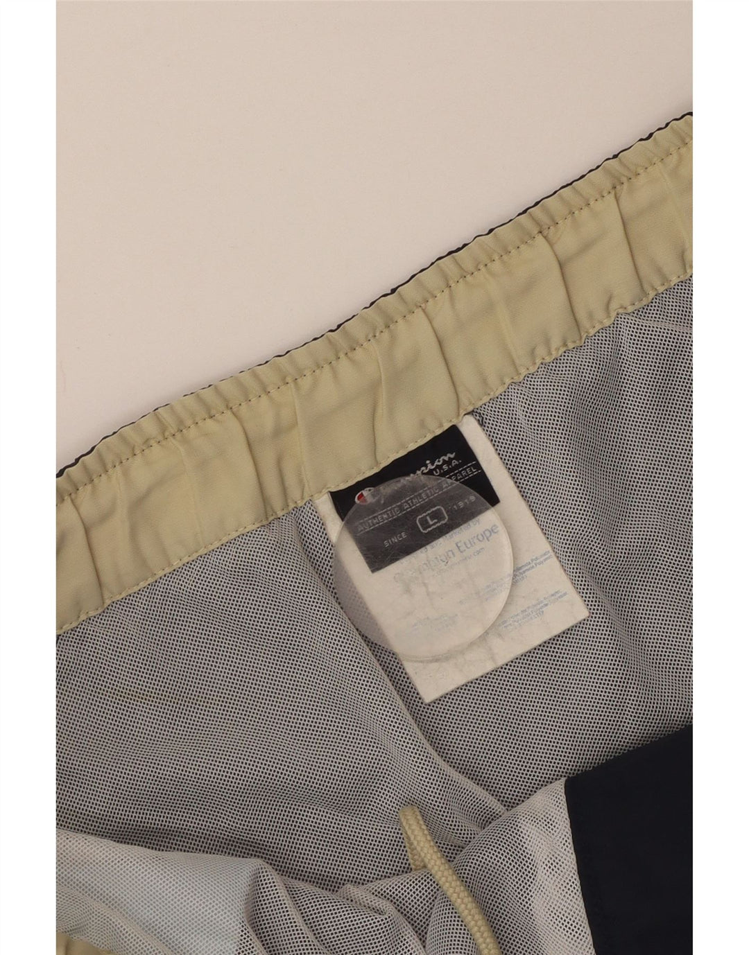 Shorts de natação masculino Champion grande azul marinho Colourblock poliamida