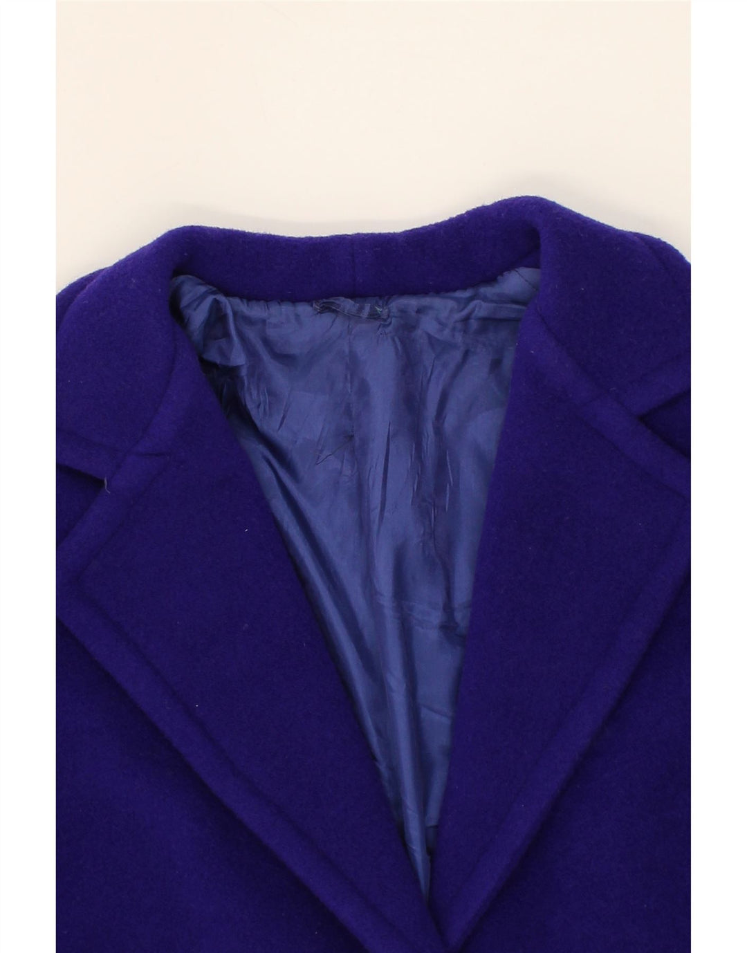 VINTAGE Womens Overcoat UK 20 2XL Blue Vintage Vintage and Second-Hand Vintage from Messina Hembry 