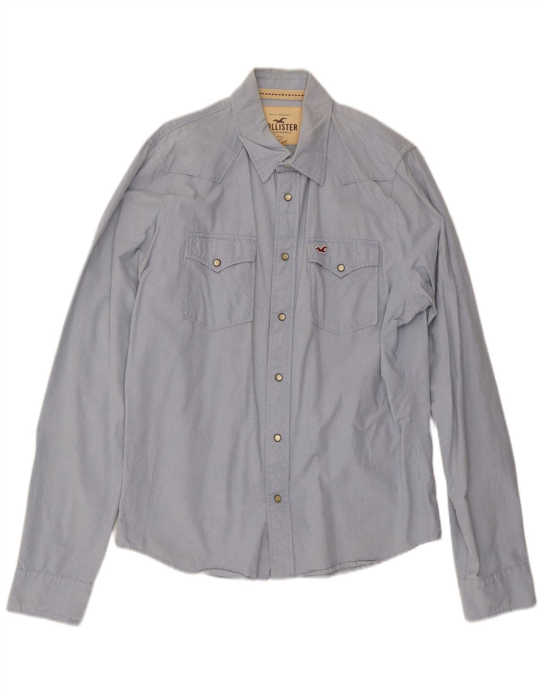Camisa masculina HOLLISTER XL algodão azul