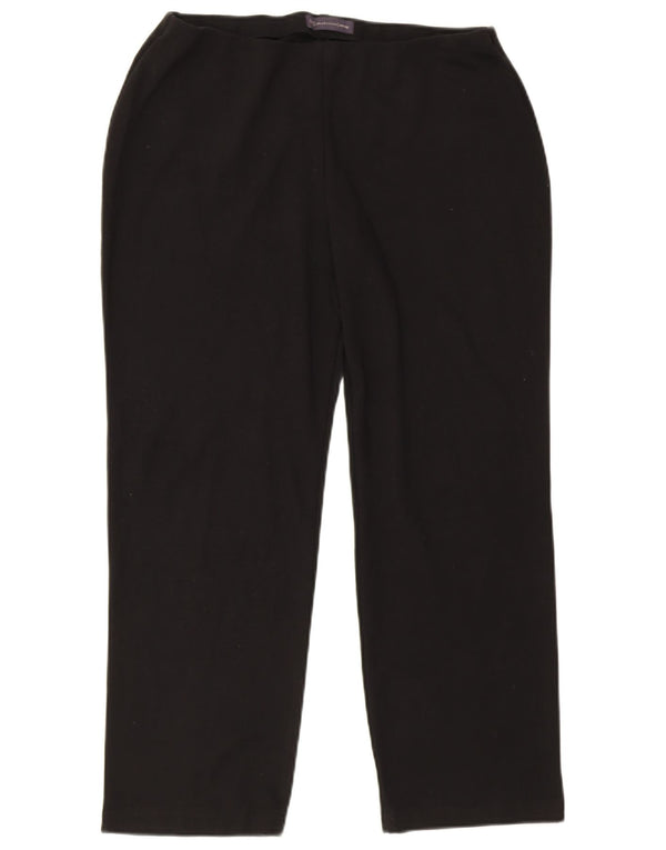 Calça casual justa feminina Marks & Spencer Reino Unido 14 grande W34 L26 preta
