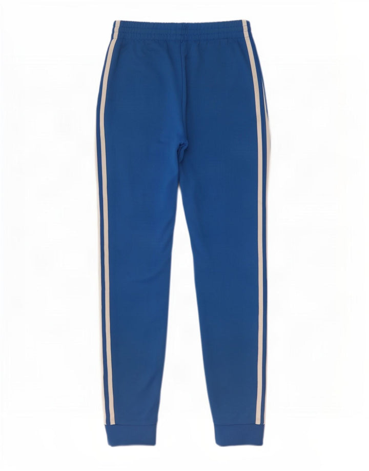 Adidas Mens Treino Calças Joggers Pequeno Poliéster Azul