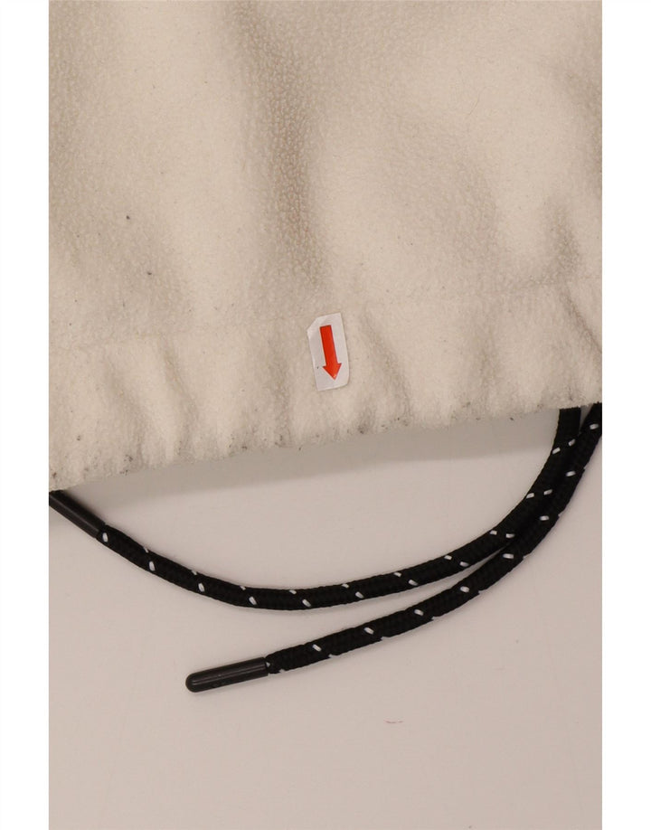 Jumper feminino de lã gráfico oversized FILA Reino Unido 10 pequeno bloco colorido branco