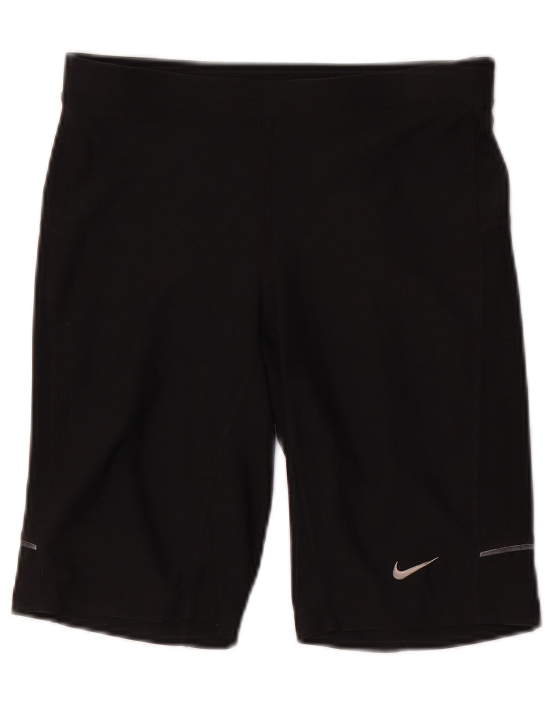 Shorts esportivos femininos Nike Dri Fit UK 8 pequenos poliéster preto