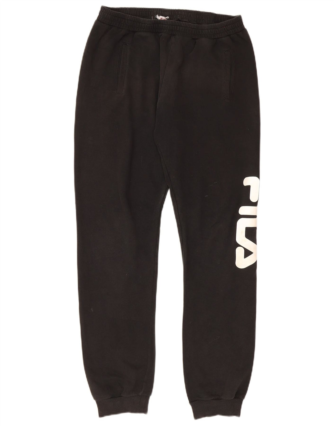 Calça masculina Fila Graphic Tracksuit Joggers médio preto