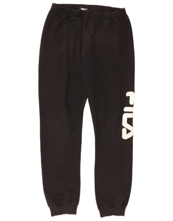 Calça masculina Fila Graphic Tracksuit Joggers médio preto