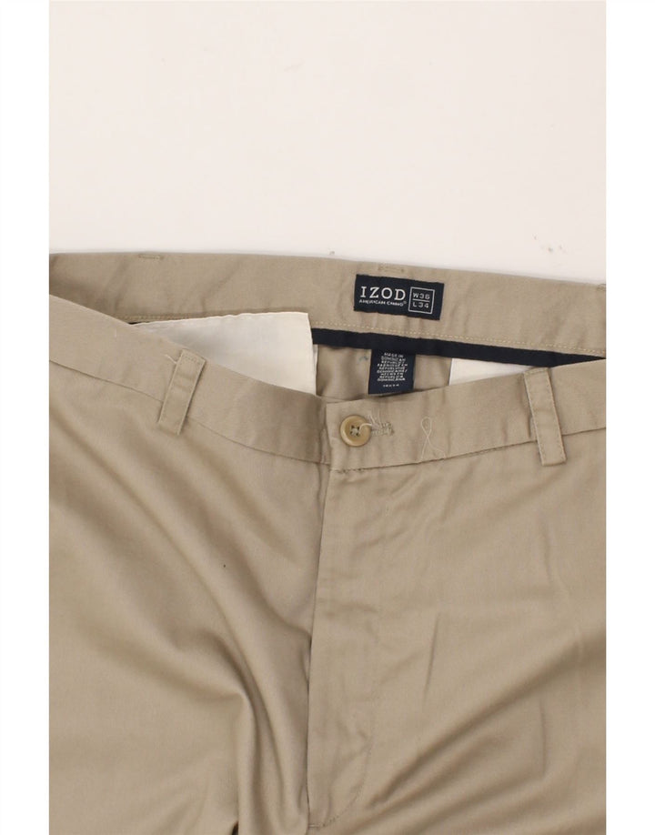 IZOD Mens Straight Chino Trousers W36 L34  Beige Cotton Vintage Izod and Second-Hand Izod from Messina Hembry 
