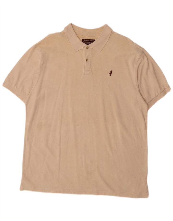 Camisa polo masculina MARLBORO CLASSICS 2XL algodão bege