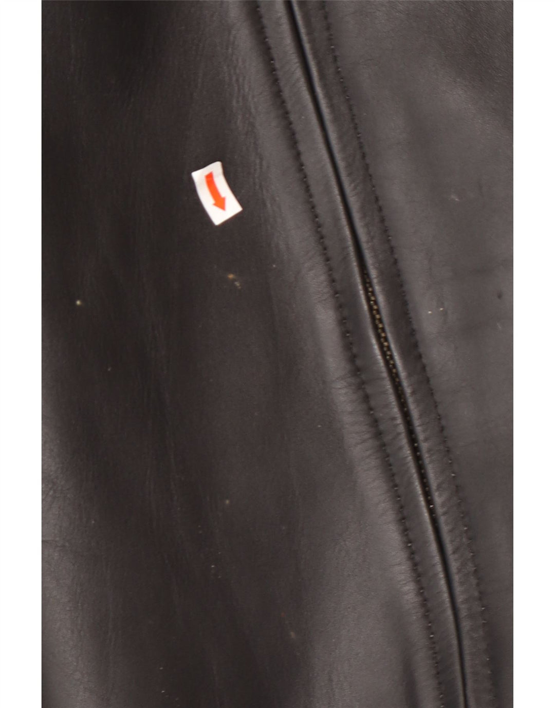 Jaqueta de couro masculina VINTAGE UK 42 XL couro colorblock preto