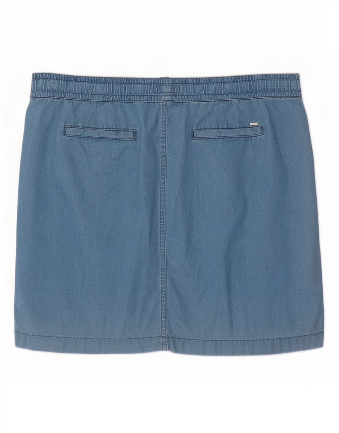 Minissaia feminina Tommy Hilfiger EUA 12 grande W36 algodão azul