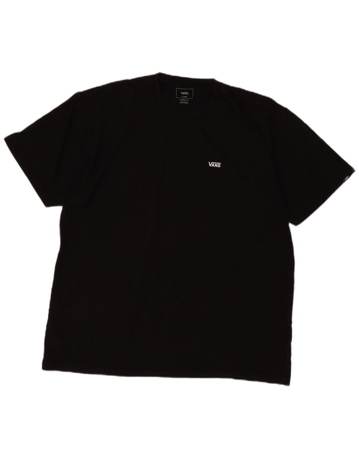 Camiseta masculina Vans Classic Fit XL preta de algodão