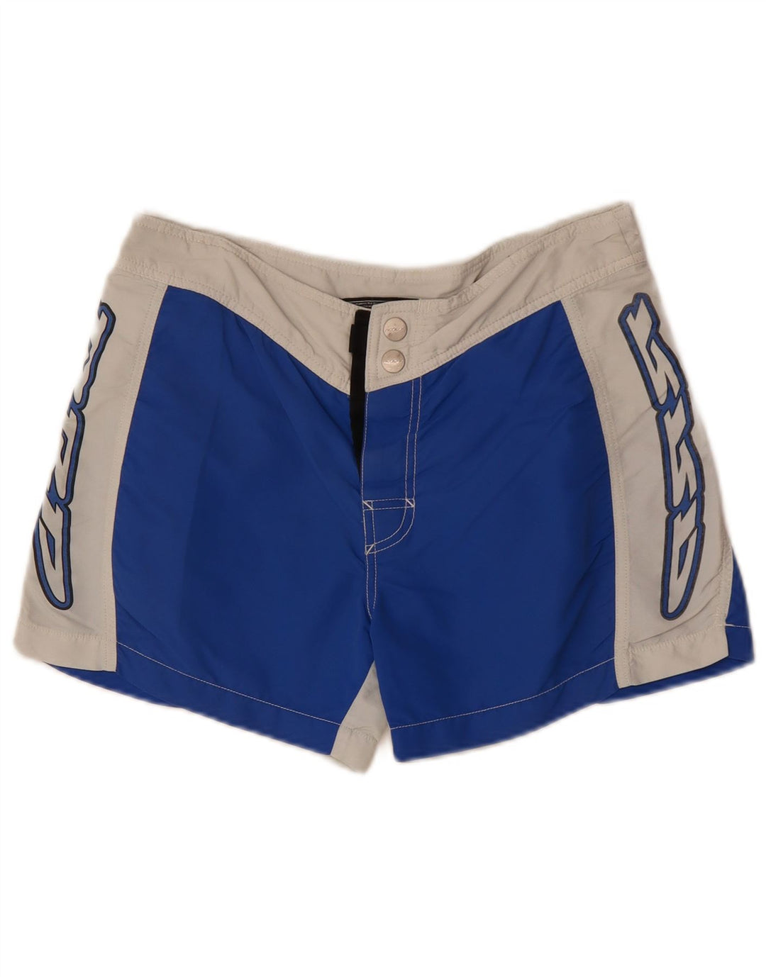 Shorts de natação masculino gráfico RRD IT 46 pequeno azul colorblock poliéster
