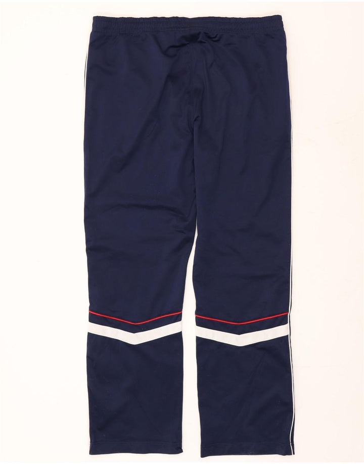 Calça de treino masculina Fila grande poliéster colorblock azul marinho