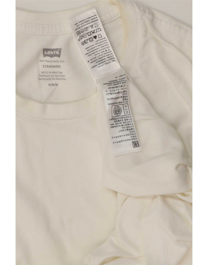 Camiseta masculina Levi's Standard Fit Top médio algodão branco