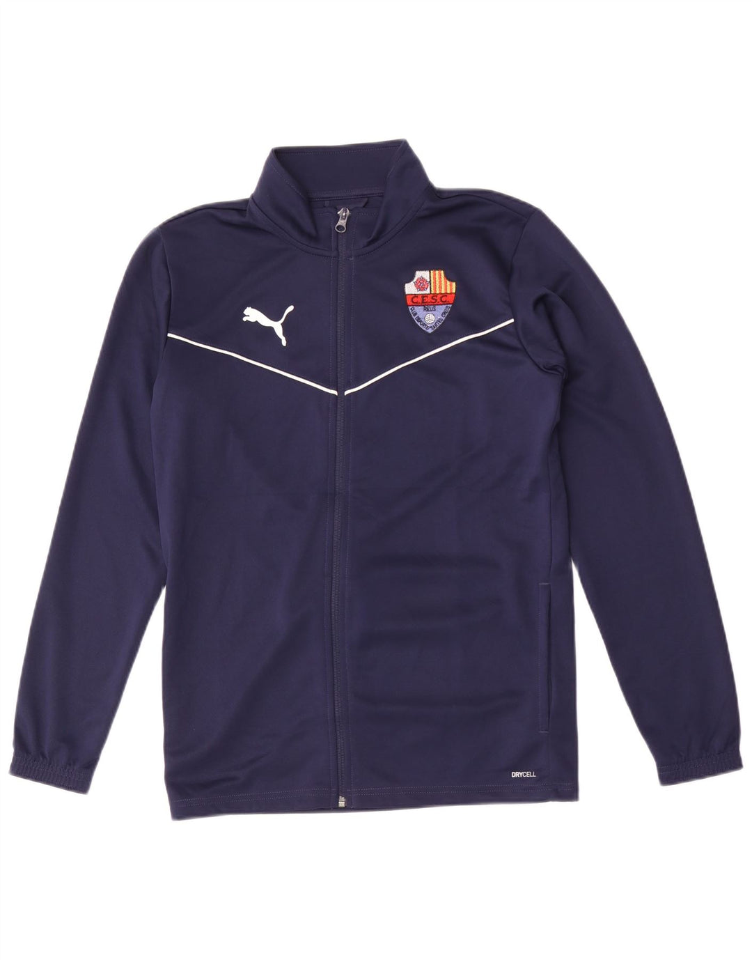 Puma Mens Graphic Tracksuit Top Jacket Pequeno Poliéster Azul Marinho