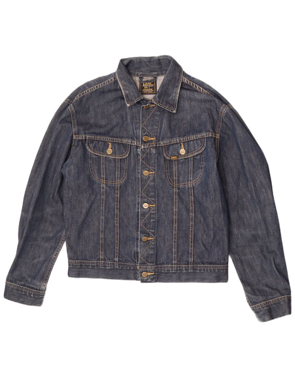 Jaqueta jeans masculina Lee UK 40 grande algodão azul marinho