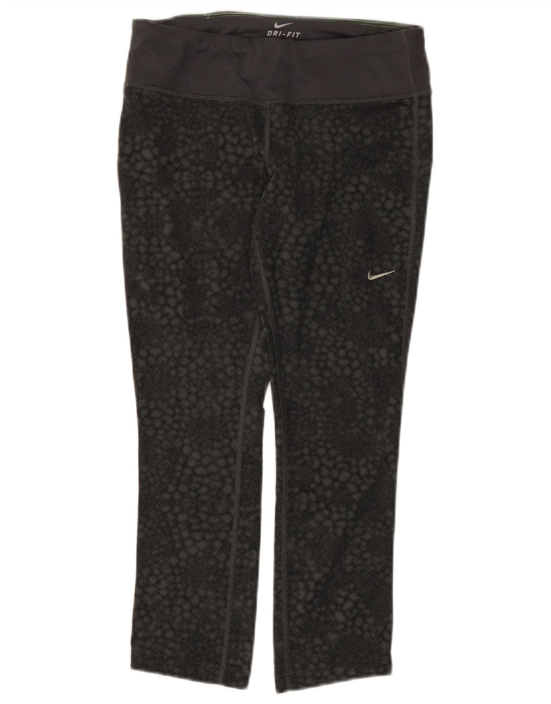 Leggings Nike Dri Fit Capri UK 8 Pequeno Poliéster Geométrico Preto
