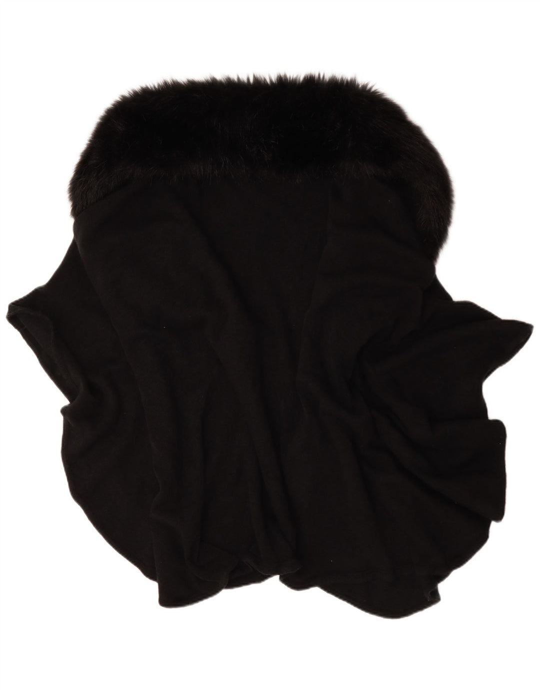 Casaco Poncho Vintage Feminino Tamanho Único Preto