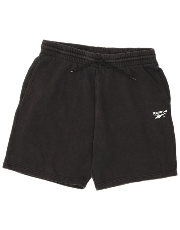 Shorts esportivos masculinos REEBOK grandes de algodão preto