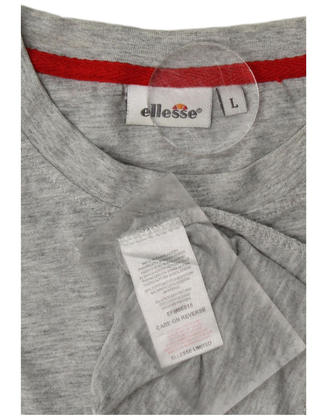 Colete masculino Ellesse grande algodão manchado cinza