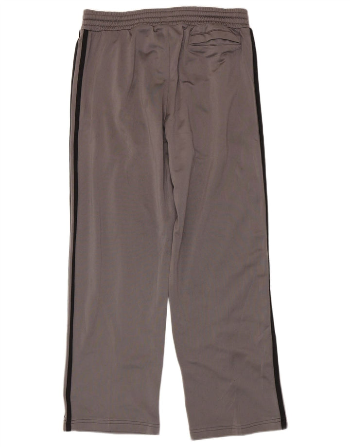 Calça de treino masculina Adidas pequena cinza poliéster