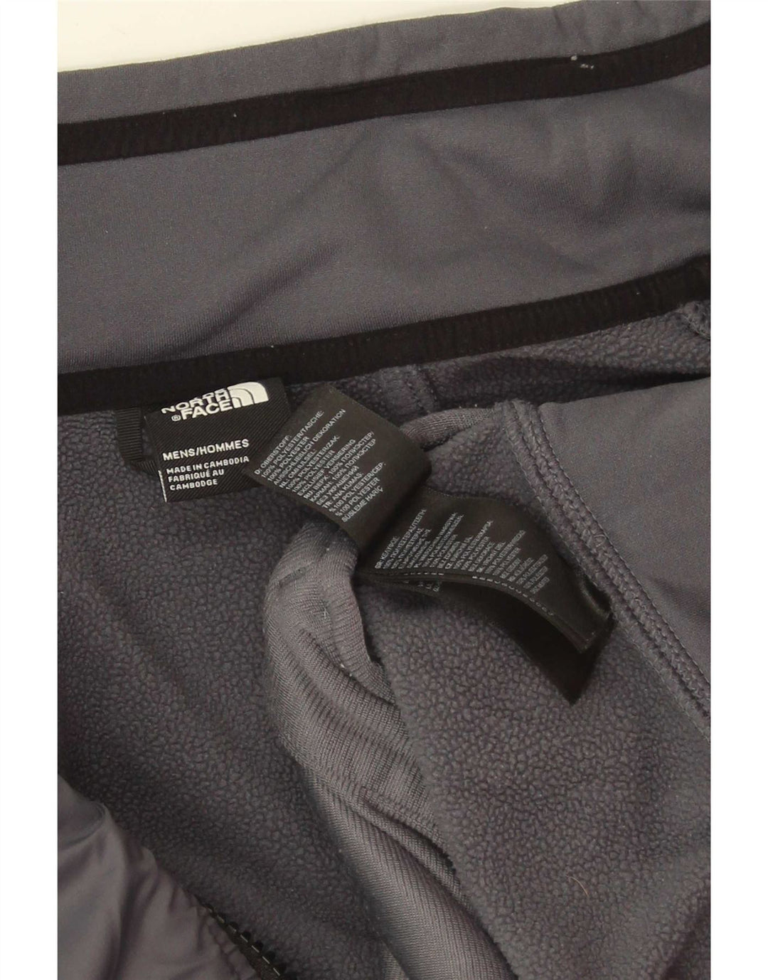The North Face Mens Treino Top Jacket Pequeno Poliéster Cinza