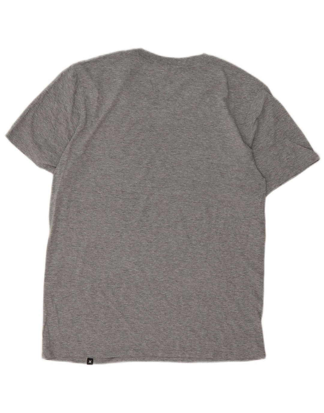 Camiseta masculina Hurley Top pequeno algodão manchado cinza
