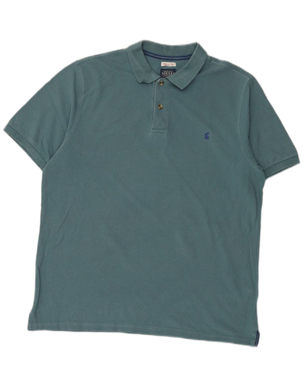 Camisa polo masculina Joules Classic Fit grande algodão azul