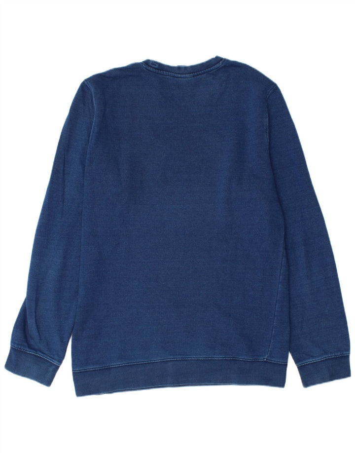 CHAMPION Suéter masculino moletom médio azul algodão