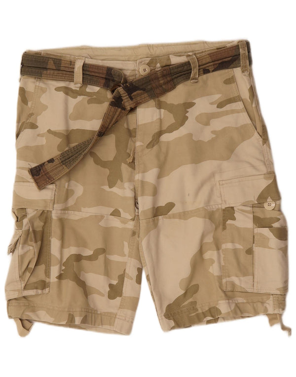 Shorts cargo masculino Brandit 2XL W42 algodão camuflado bege