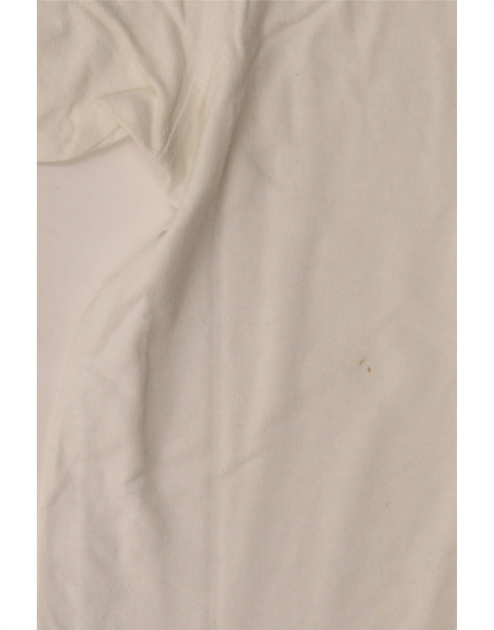 Camiseta masculina LACOSTE tamanho superior 6 XL algodão branco