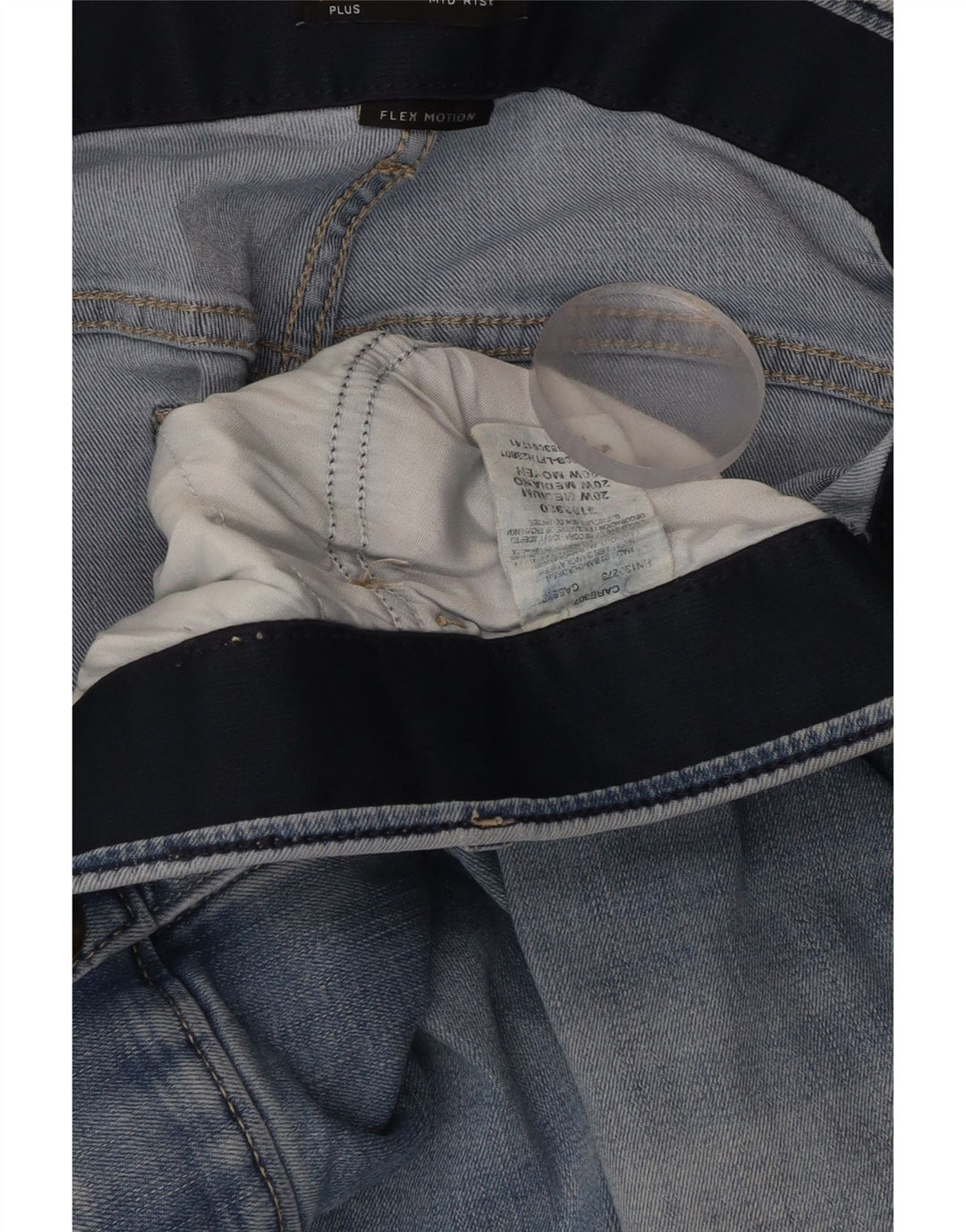 Bermuda jeans feminina LEE cintura média regular fit W40 2XL algodão azul