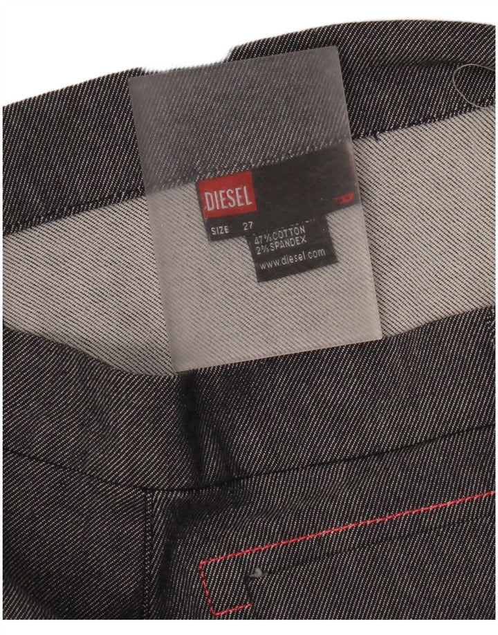 Mini saia feminina Diesel W27 poliéster cinza pequeno