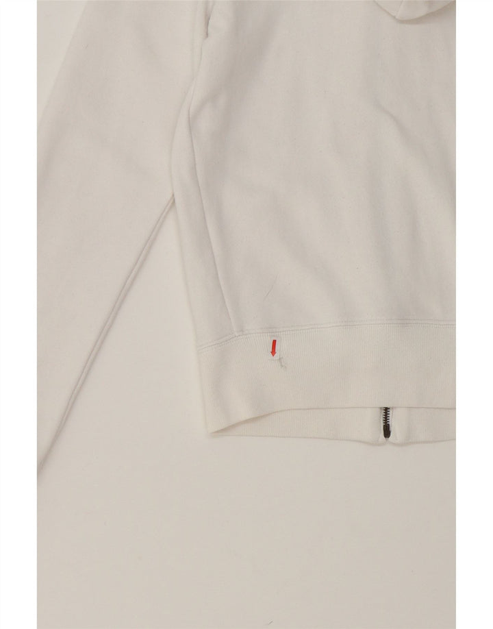 CONVERSE Womens Zip Hoodie Sweater UK 6 XS White Cotton Vintage Converse and Second-Hand Converse from Messina Hembry 
