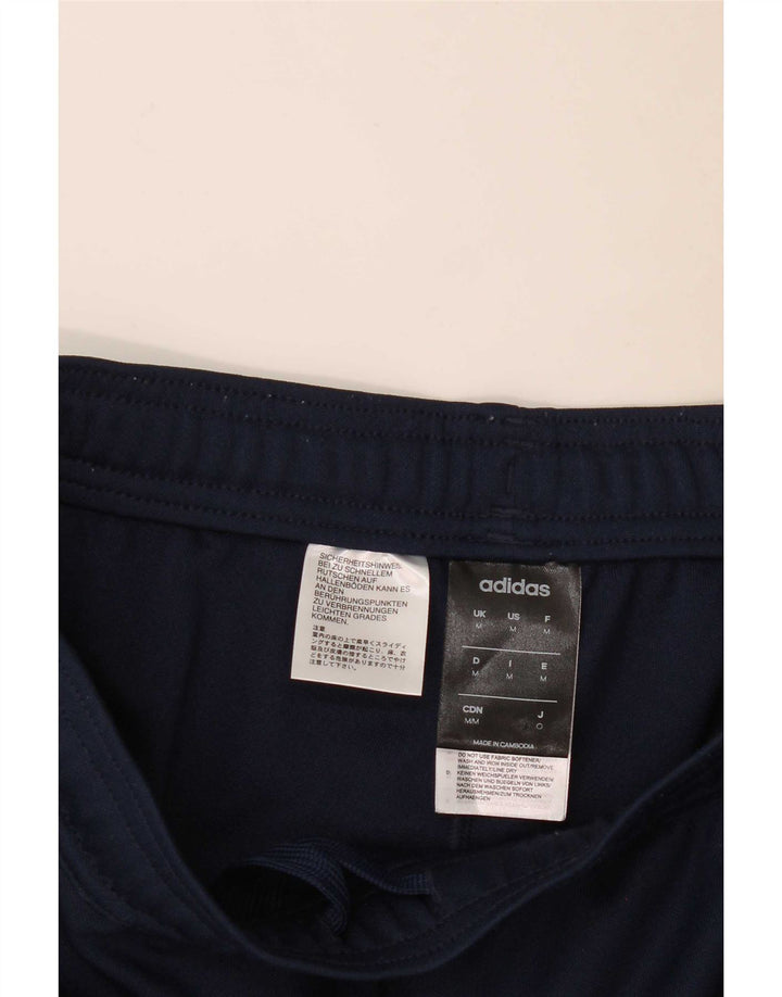 Calça de treino masculina Adidas Climalite médio azul marinho poliéster
