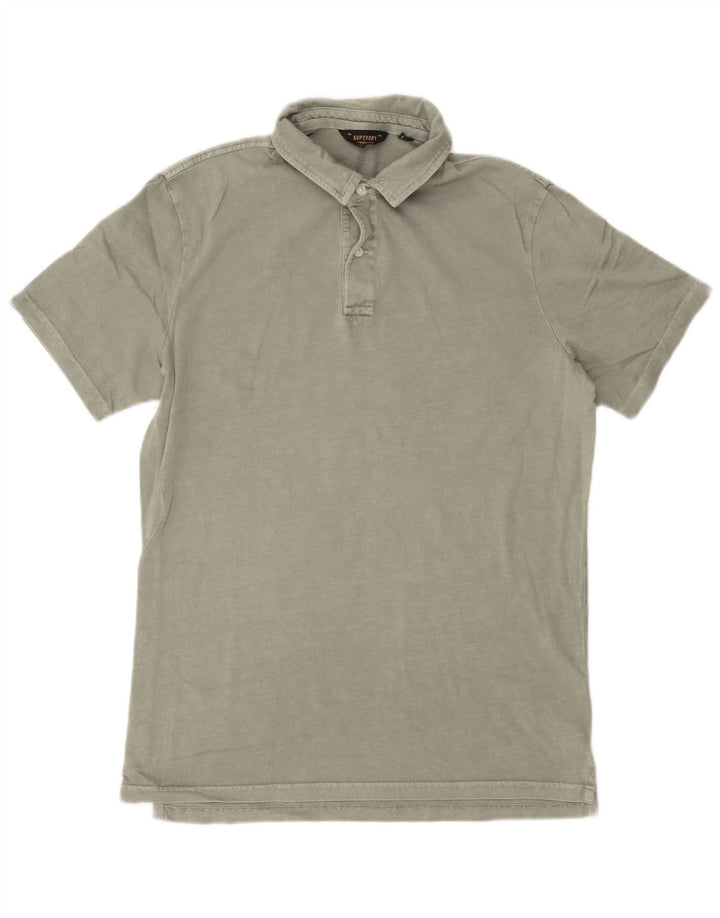 Camisa polo masculina Superdry grande algodão verde