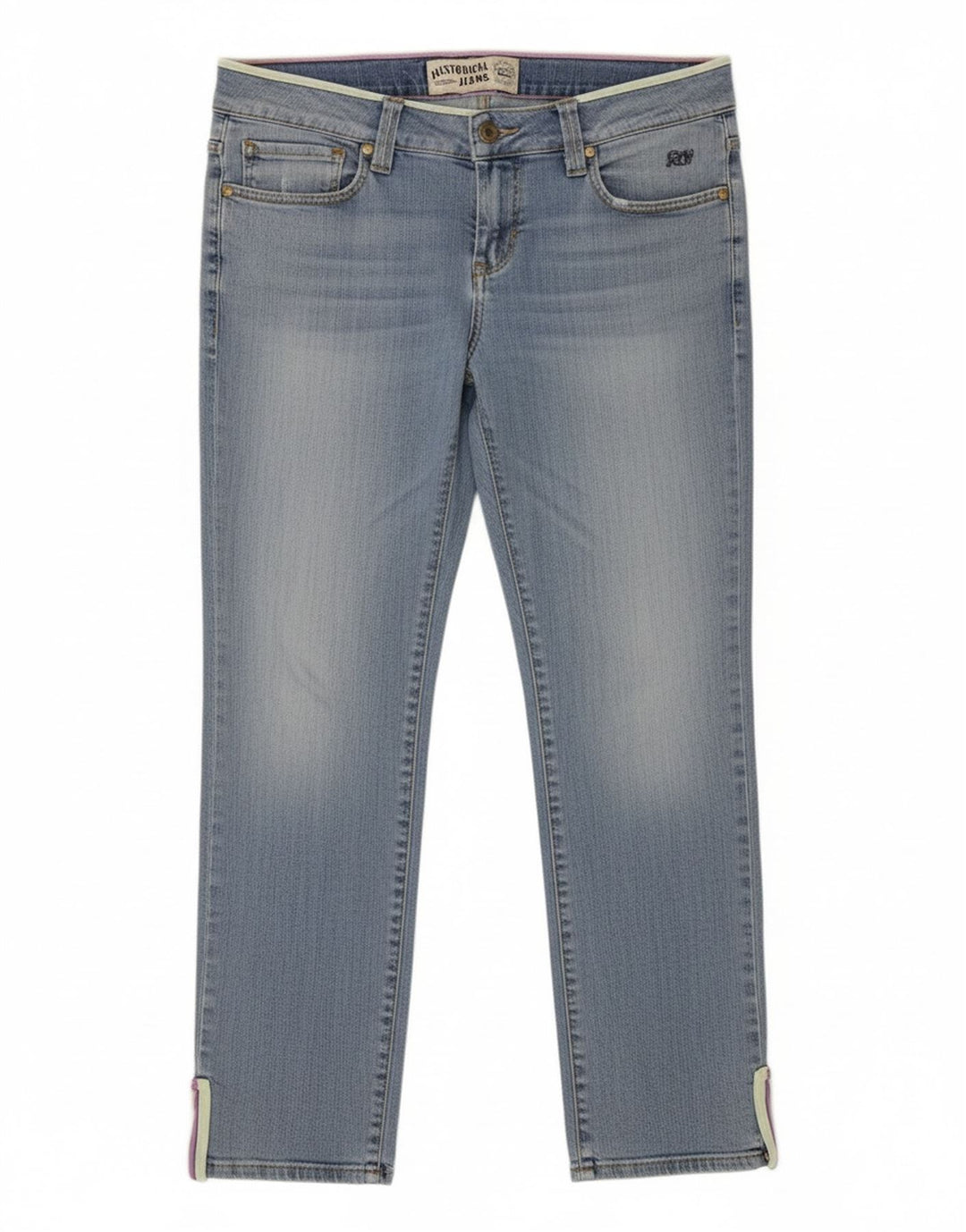ROY ROGERS Calça jeans feminina slim W29 L28 algodão azul