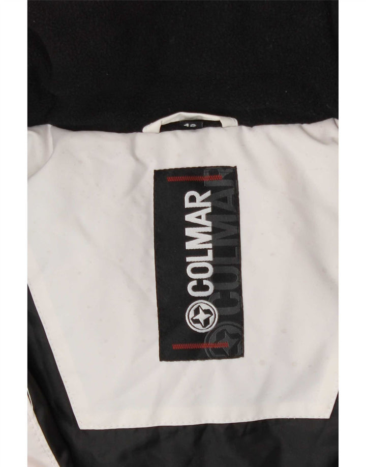 Jaqueta de esqui feminina com capuz Colmar IT 42 médio branco colorblock esportivo