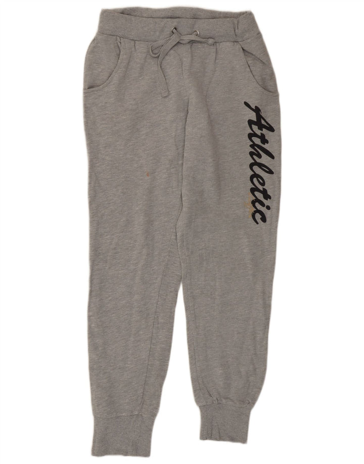 Calça esportiva feminina Lotto com estampa gráfica e joggers UK 12 cinza médio