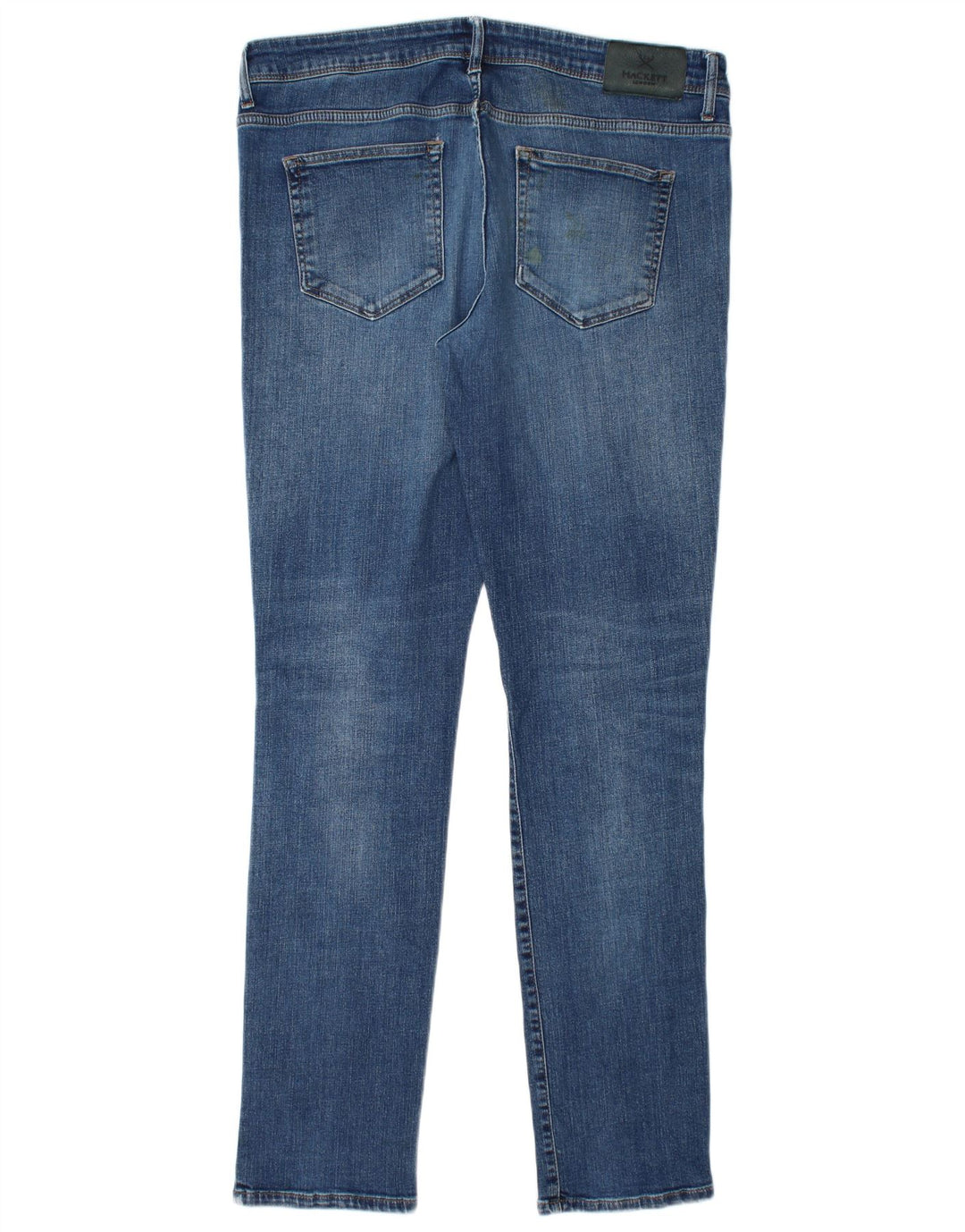 Hackett Mens Slim Jeans W36 L33 Azul Algodão