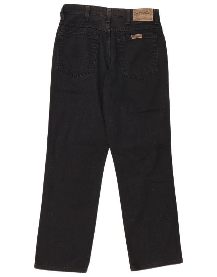 Wrangler masculino regular fit jeans reto W31 L29 algodão preto