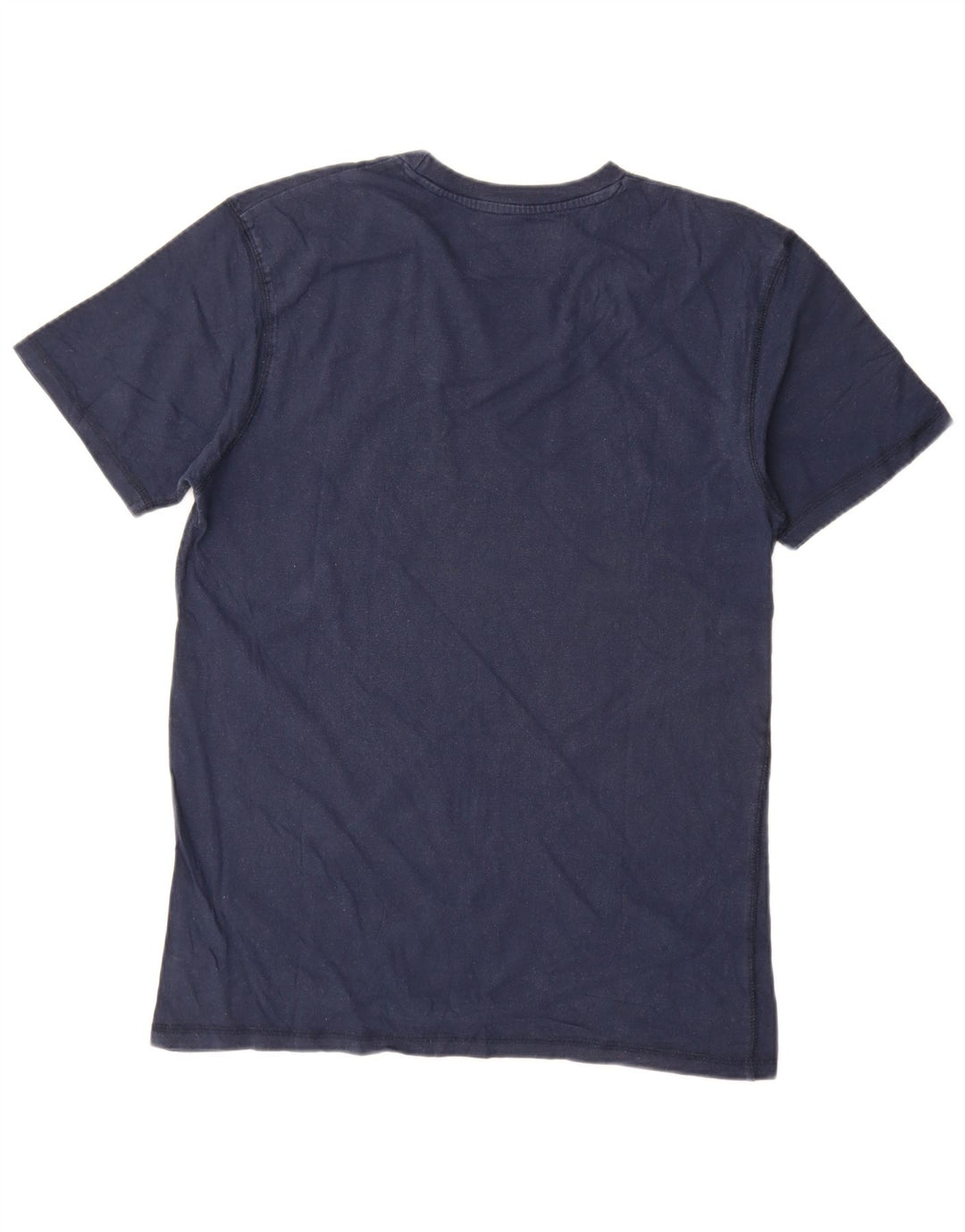 Camiseta gráfica masculina Hard Rock Cafe Top médio algodão azul marinho