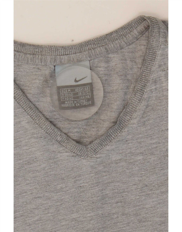 Camiseta Nike Feminina Top UK 10/12 Cinza Médio