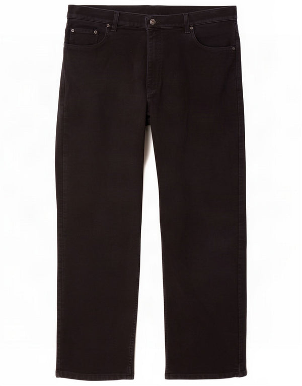 Jeans retos masculinos Marks & Spencer W38 L31 algodão preto
