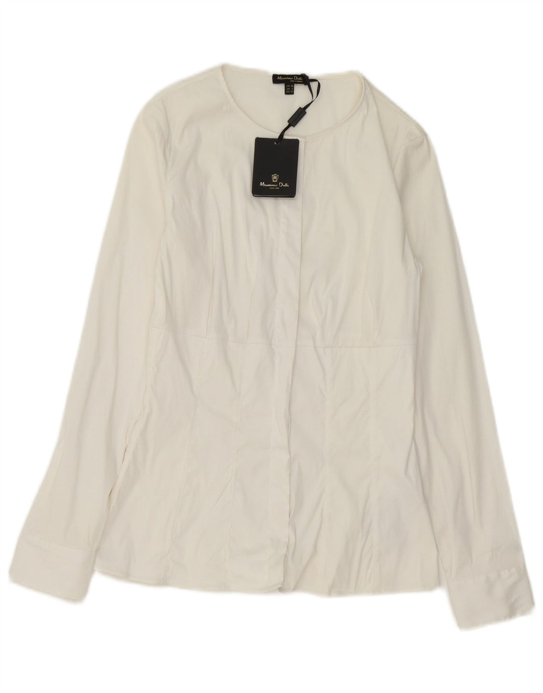 Camisa feminina Massimo Dutti EU 34 2XS algodão branco