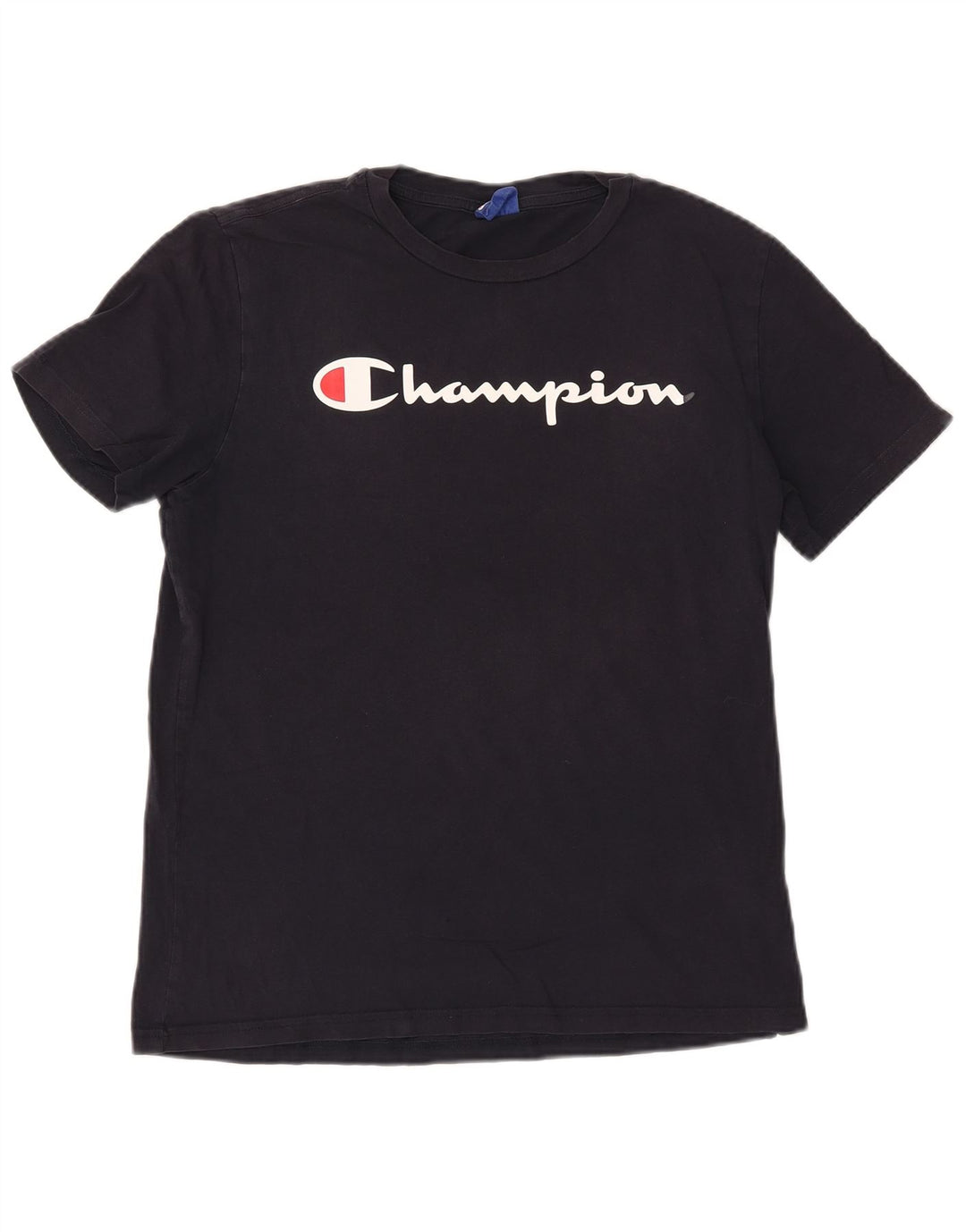 Camiseta masculina Champion Graphic Top Médio Algodão Azul Marinho