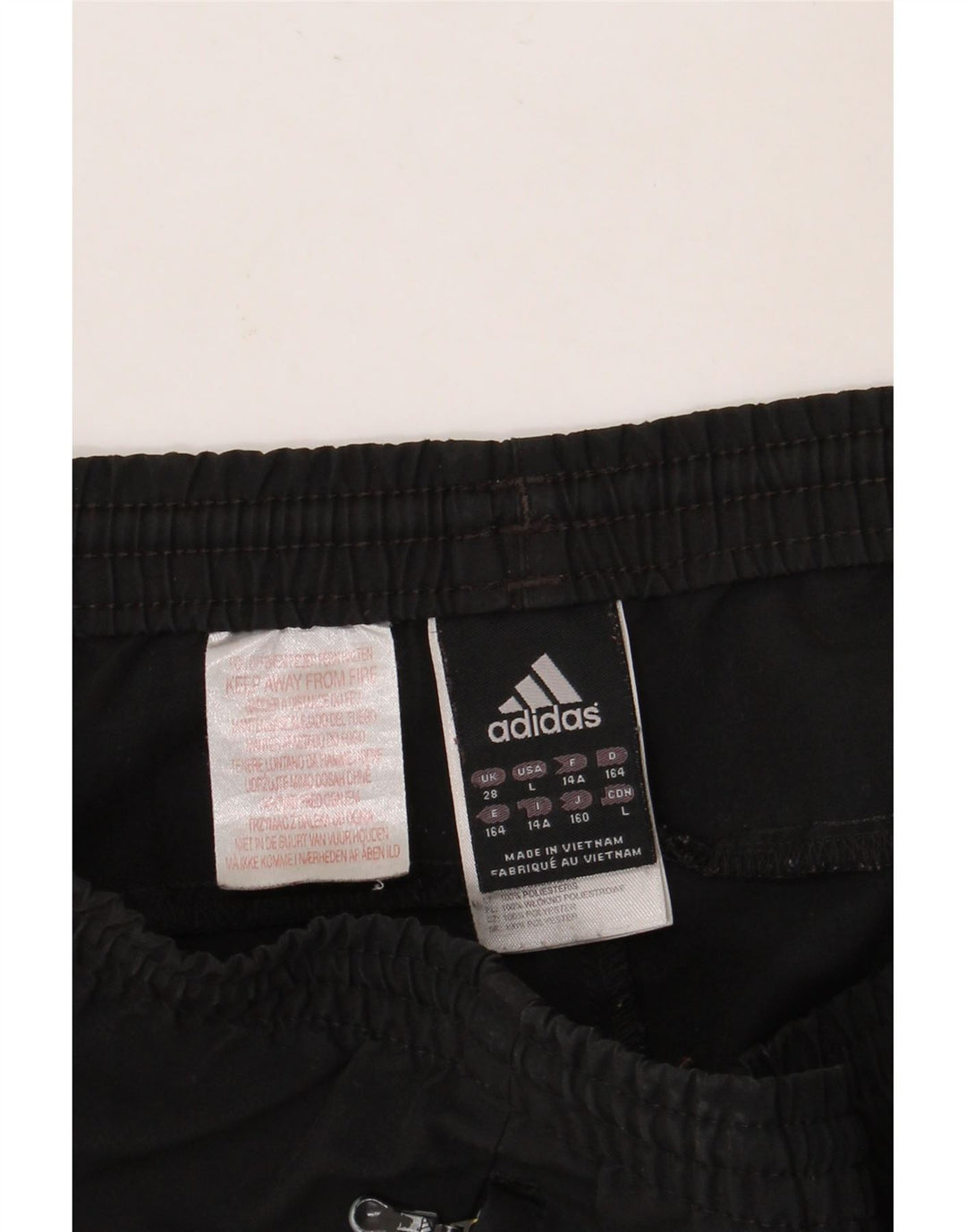 Shorts esportivos masculinos ADIDAS 13-14 anos preto poliéster