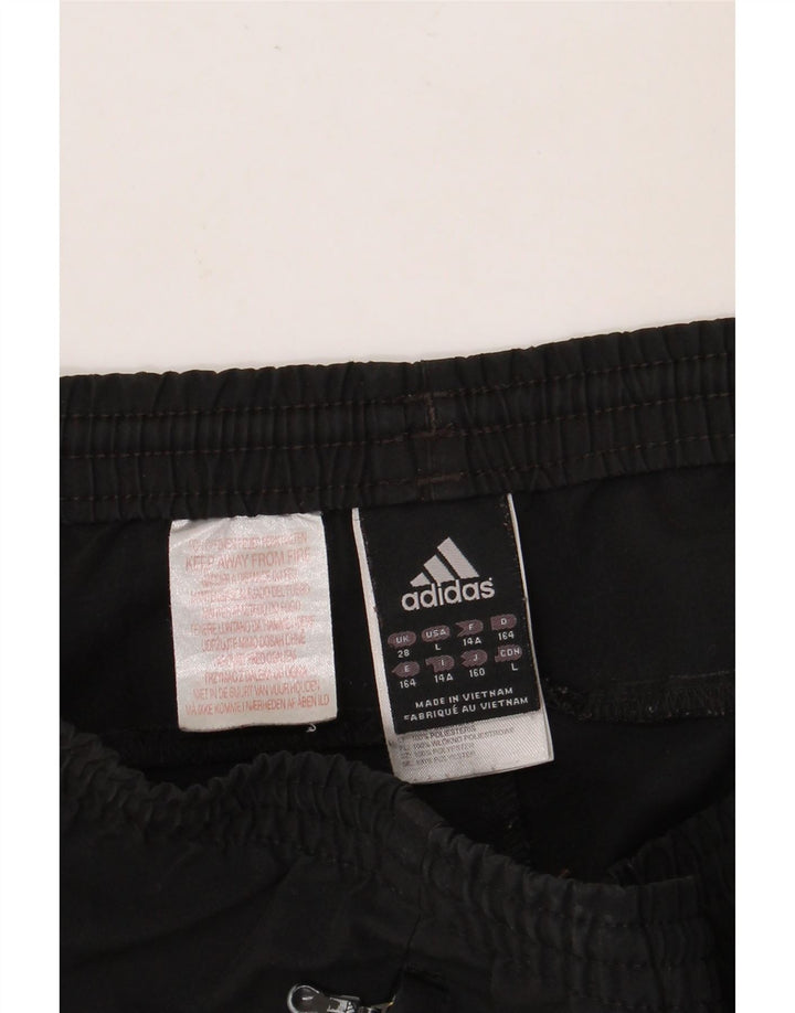 Shorts esportivos masculinos ADIDAS 13-14 anos preto poliéster