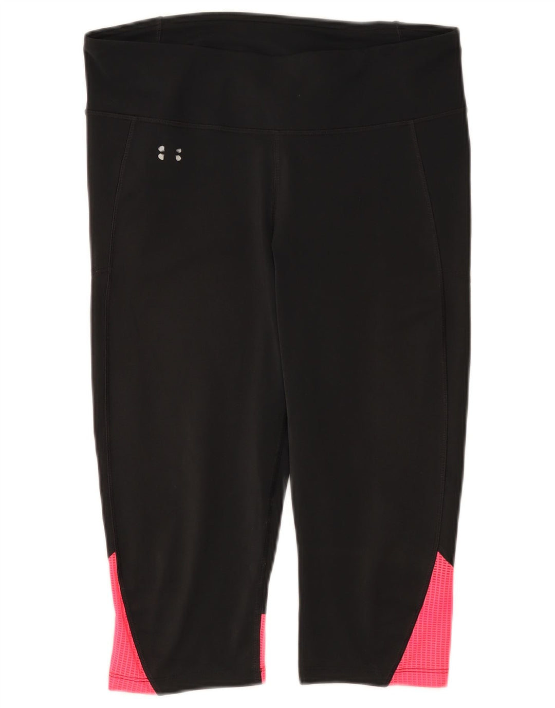 Leggings capri femininas UNDER ARMOUR Reino Unido 14 grande bloco colorido preto