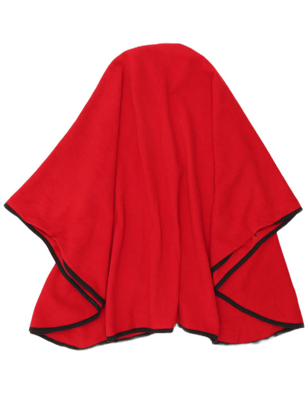 Casaco Poncho Feminino Vintage Tamanho Único Vermelho